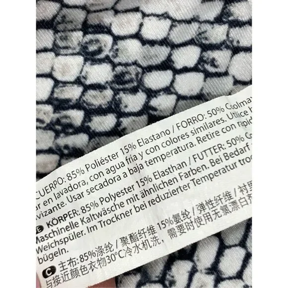 Balance Collection Women's Snakeskin Pull On Leggings Gray & White Size Medium - Picture 5 of 6